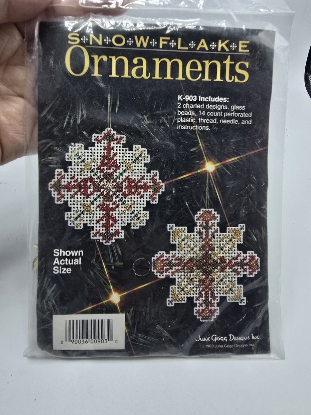 June Grigg Designs Snowflake Ornaments Beaded Kit K-903